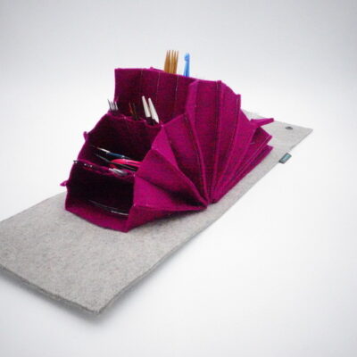 NEEDLE BAG MULTIFUNCTIONAL "Kiesel + Brombeer"