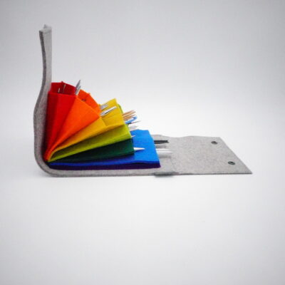 NEEDLE BAG MULTIFUNCTIONAL "Regenbogen im Kiesel"