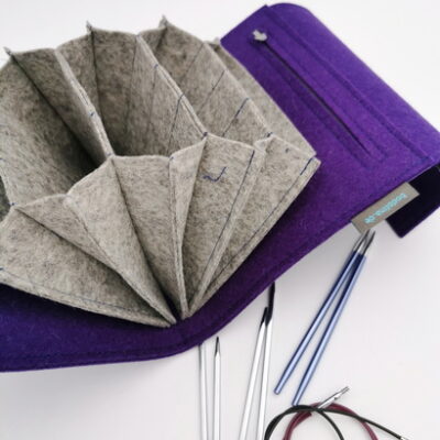 Seilsystemtasche für normale Spitzen "Lila & Kiesel"