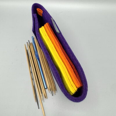 Nadeltasche für 15 cm Nadelspiele “lila Sonnenaufgang"