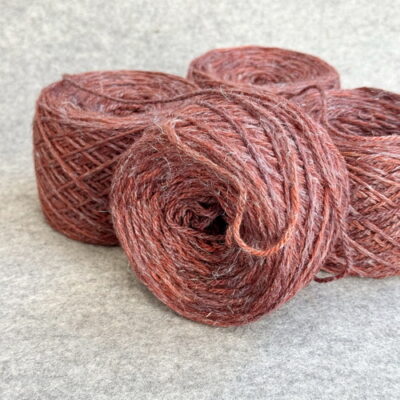 Wool Linen Aran, rotbraun mit mehr rotanteil