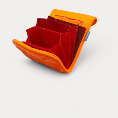 Nadeltasche2Go "flauschiges Orange mit Roverlauf"