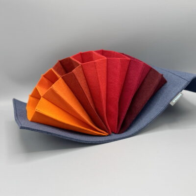 Rundstricknadel-Tasche "gräuliches Feuer"