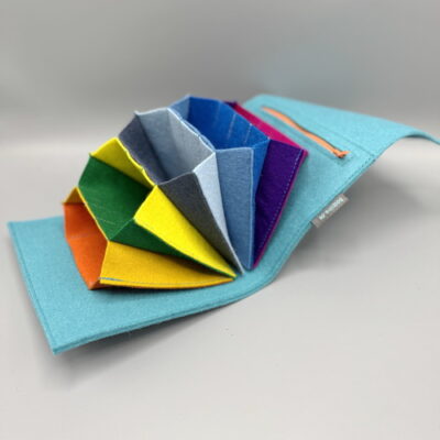 Rope system bag for normal tips "turquoise and colorful"