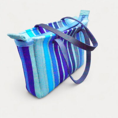 Shopperle (Tote Bag):  Türkis mit Welle