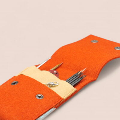 Stricknadel-Etui "sandiger Fuchs"