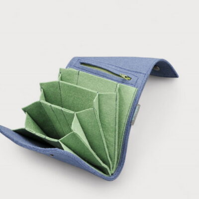 Needle bag2go "pistachio gray-blue"