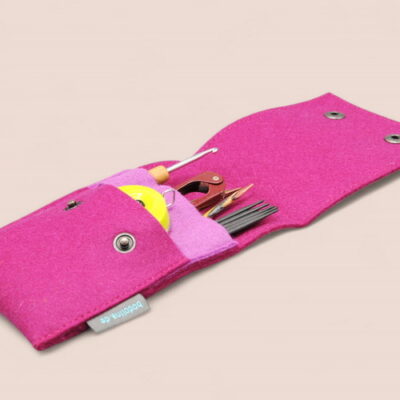 Stricknadel-Etui "Beere & Flieder"