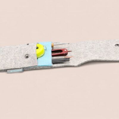 Stricknadel-Etui "Kiesel & Türkis"