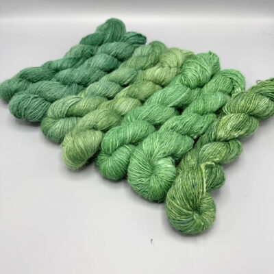 Alpakara Unica SET DIE GRÜNEN(7 skeins running lengths varying between 200>280 mtr)