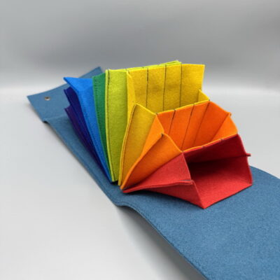 Needlebag multifunctional "Petrol & rainbow"