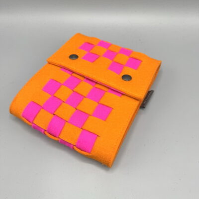 Needle bag2Go "orange/pink checkerboard"