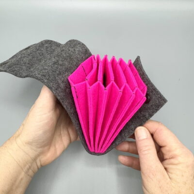 Teeny Tiny Needlebag "Granit & Shocking Pink"