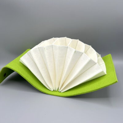 Circular knitting needle bag "crisp snowdrop"