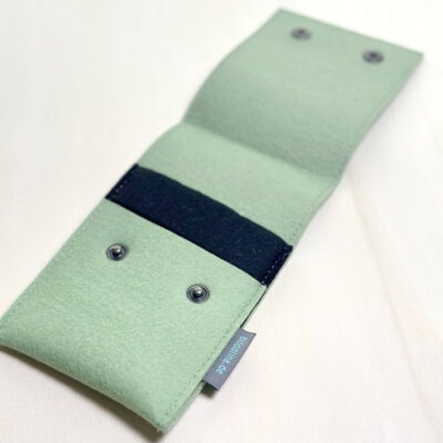 Stricknadel-Etui "black Salbei"